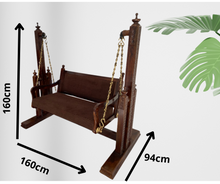 Load image into Gallery viewer, Handcrafted Teak Wood Sangar Swing | Swing India