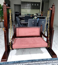 Load image into Gallery viewer, Handcrafted Teak Wood Sangar Swing | Swing India