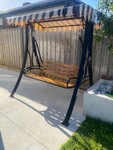 Load image into Gallery viewer, Adam Teak Wood Seat – Black