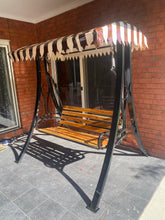 Load image into Gallery viewer, Adam Teak Wood Seat – Black