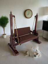 Load image into Gallery viewer, Peacock wooden swing