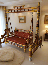 Load image into Gallery viewer, luxurious Antique wooden Sankheda Swing | Swing India