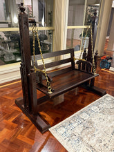 Load image into Gallery viewer, Handcrafted Wooden Swing Seat – Traditional Indian Jhula | Swing India Australia