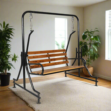 Load image into Gallery viewer, Arial Teak Wood Seat – Black