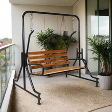 Load image into Gallery viewer, Arial Teak Wood Seat – Black