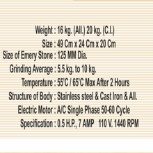 Load image into Gallery viewer, FLour Mill 0.5HP Ghanti Atta Chacki