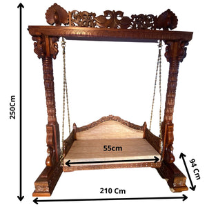 Big Carving Peacock Swing