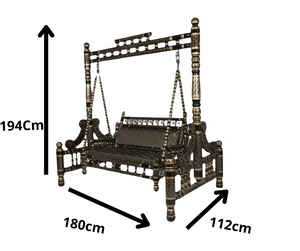 Antique Sankheda Swing with Cushion