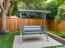 Load image into Gallery viewer, Banny 3 seatet metal swing – Grey
