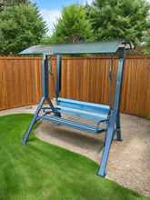 Load image into Gallery viewer, Banny 3 seatet metal swing – Grey
