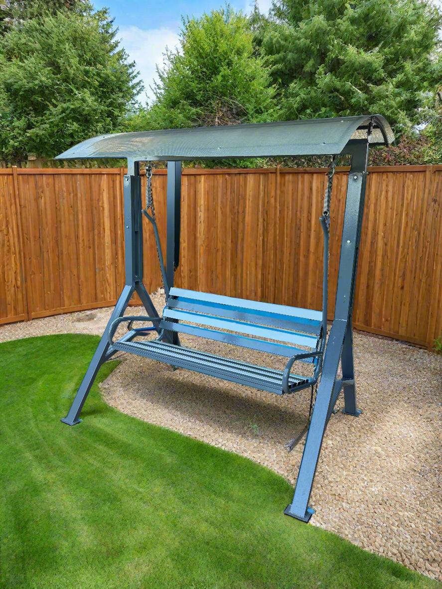 Banny 3 seatet metal swing – Grey