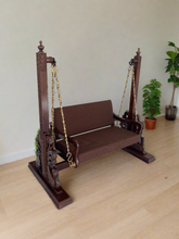 Load image into Gallery viewer, Peacock wooden swing
