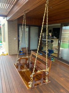 SAAG Wood light Polish Hanging Swing