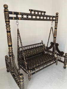 Antique Sankheda Swing with Cushion