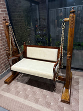 Load image into Gallery viewer, Handcrafted Teak Wood Sangar Swing | Swing India
