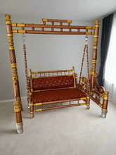 Load image into Gallery viewer, luxurious Antique wooden Sankheda Swing | Swing India

