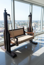 Load image into Gallery viewer, Handcrafted Teak Wood Sangar Swing | Swing India
