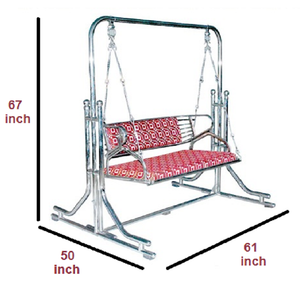 Reversible with cushion  Stainless Steel Swing