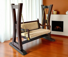 Load image into Gallery viewer, Curved  Wooden Swing
