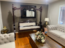 Load image into Gallery viewer, Free Standing Akashiya Wood Big Swing with  cream Cushion
