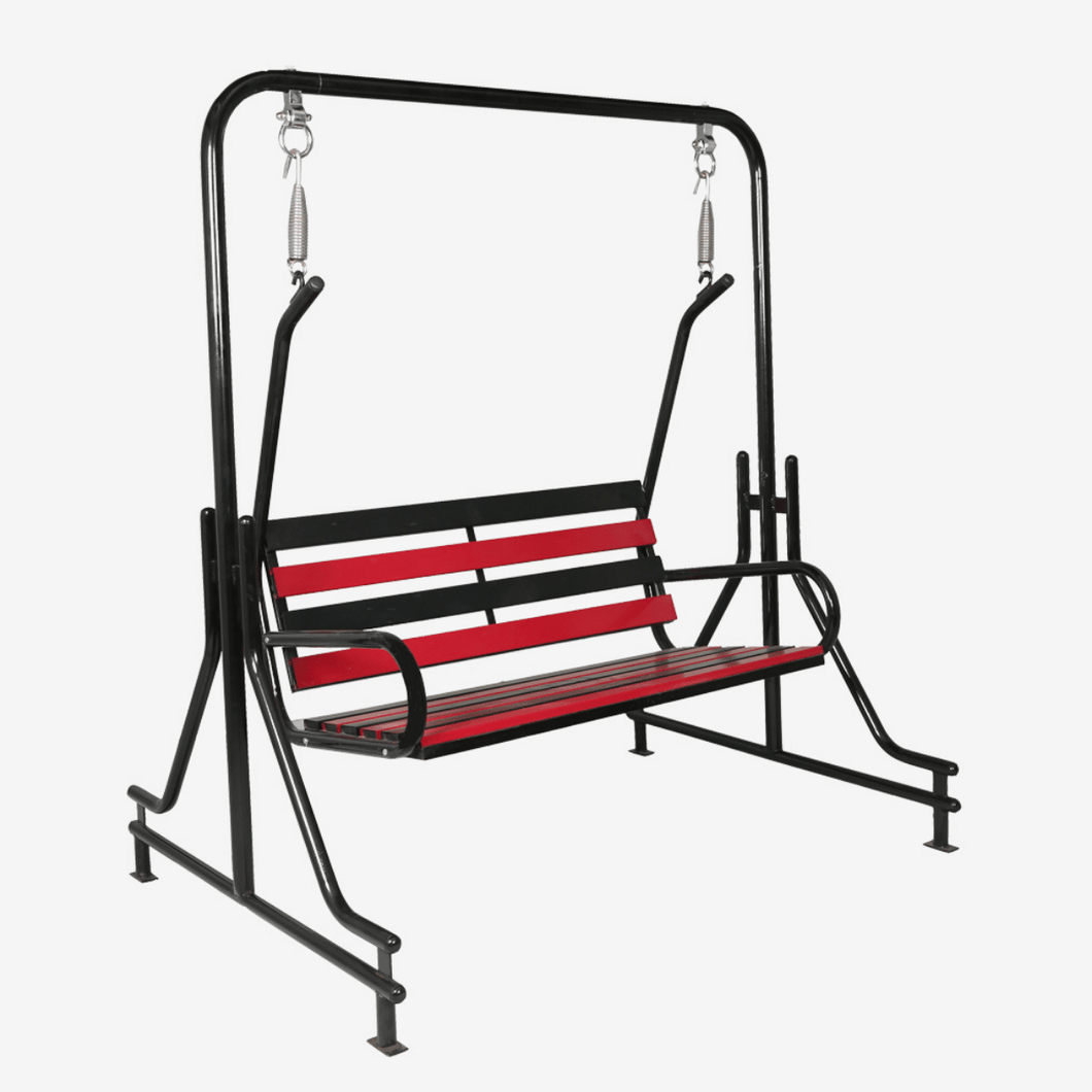 Arial Galvanise Seat – Red & Black